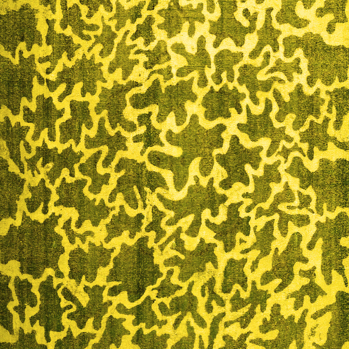 Machine Washable Abstract Yellow Contemporary Rug, wshcon771yw