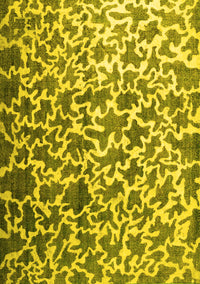 Abstract Yellow Contemporary Rug, con771yw