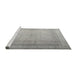 Serging Thickness of Machine Washable Contemporary Pale Silver Gray Rug, wshcon772