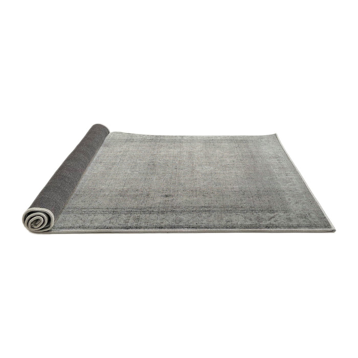 Thickness of Contemporary Pale Silver Gray Modern Rug, con772