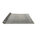 Thickness of Contemporary Pale Silver Gray Modern Rug, con772