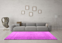 Machine Washable Abstract Pink Contemporary Rug, wshcon772pnk