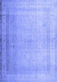 Abstract Blue Contemporary Rug, con772blu