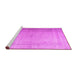 Sideview of Machine Washable Abstract Pink Contemporary Rug, wshcon772pnk