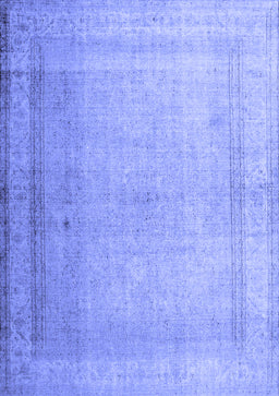 Abstract Blue Contemporary Rug, con772blu