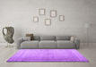 Machine Washable Abstract Purple Contemporary Area Rugs in a Living Room, wshcon772pur