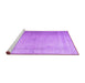 Sideview of Machine Washable Abstract Purple Contemporary Area Rugs, wshcon772pur