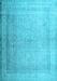 Machine Washable Abstract Light Blue Contemporary Rug, wshcon772lblu