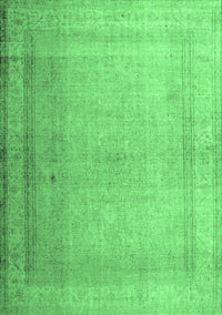 Abstract Emerald Green Contemporary Rug, con772emgrn