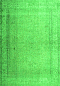 Abstract Green Contemporary Rug, con772grn