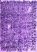 Machine Washable Abstract Purple Contemporary Area Rugs, wshcon773pur