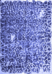 Abstract Blue Contemporary Rug, con773blu