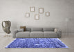Machine Washable Abstract Blue Contemporary Rug in a Living Room, wshcon773blu