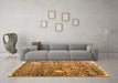 Machine Washable Abstract Orange Contemporary Area Rugs in a Living Room, wshcon773org