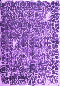 Abstract Purple Contemporary Rug, con773pur