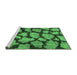 Sideview of Machine Washable Persian Emerald Green Bohemian Area Rugs, wshcon774emgrn