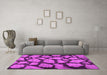 Machine Washable Persian Pink Bohemian Rug in a Living Room, wshcon774pnk