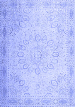 Abstract Blue Contemporary Rug, con775blu