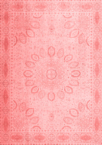 Abstract Red Contemporary Rug, con775red