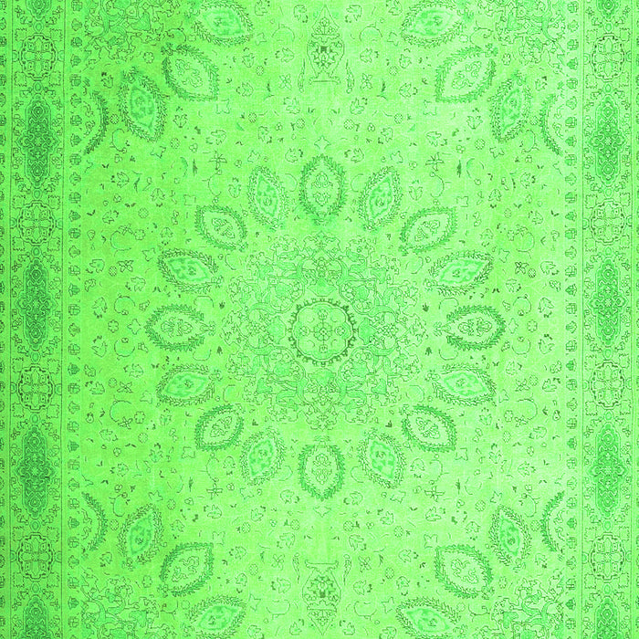 Abstract Green Contemporary Rug, con775grn