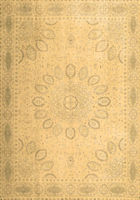 Abstract Brown Contemporary Rug, con775brn