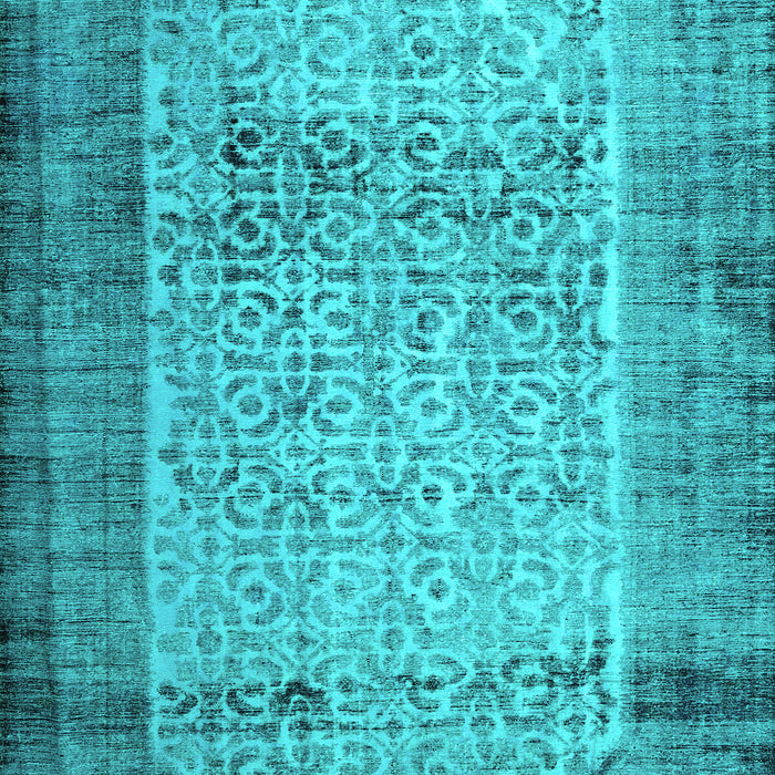 Machine Washable Persian Turquoise Bohemian Area Rugs, wshcon776turq