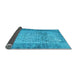 Sideview of Persian Light Blue Bohemian Rug, con776lblu