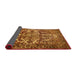 Thickness of Contemporary Orange Modern Rug, con777