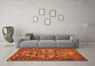 Machine Washable Abstract Orange Contemporary Area Rugs in a Living Room, wshcon777org