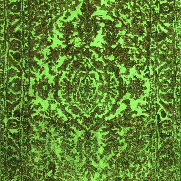 Abstract Green Contemporary Rug, con777grn