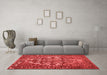 Contemporary Red Washable Rugs