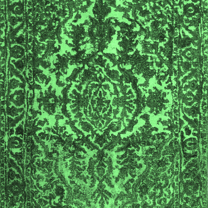 Machine Washable Abstract Emerald Green Contemporary Area Rugs, wshcon777emgrn