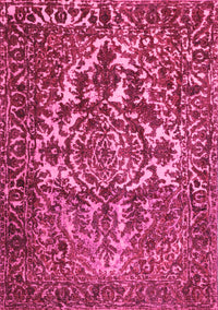 Abstract Pink Contemporary Rug, con777pnk