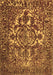 Machine Washable Abstract Brown Contemporary Rug, wshcon777brn