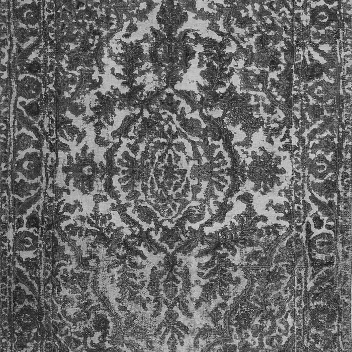 Serging Thickness of Machine Washable Abstract Gray Contemporary Rug, wshcon777gry