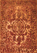 Serging Thickness of Machine Washable Abstract Orange Contemporary Area Rugs, wshcon777org