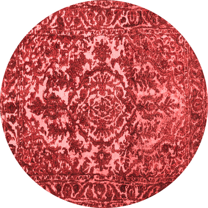 Abstract Red Contemporary Rug, con777red