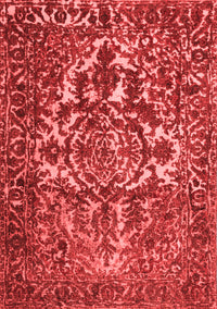 Abstract Red Contemporary Rug, con777red