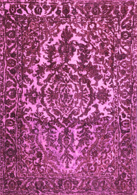 Abstract Purple Contemporary Rug, con777pur