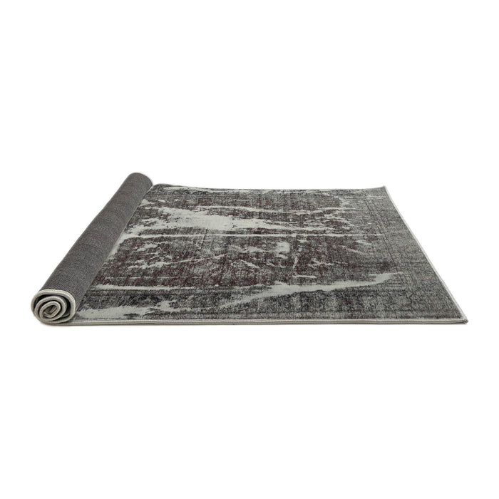 Thickness of Contemporary Dark Gray Modern Rug, con778