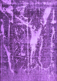 Abstract Purple Contemporary Rug, con778pur