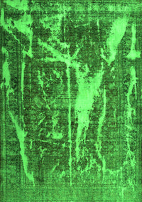 Abstract Green Contemporary Rug, con778grn