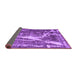 Sideview of Abstract Purple Contemporary Rug, con778pur