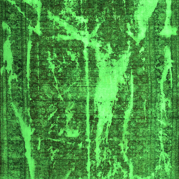 Serging Thickness of Machine Washable Abstract Green Contemporary Area Rugs, wshcon778grn