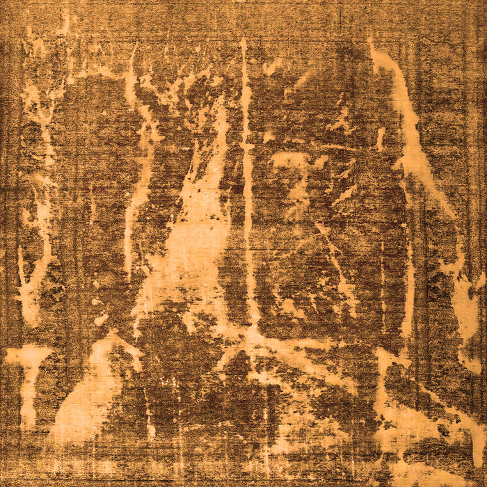 Serging Thickness of Abstract Orange Contemporary Rug, con778org