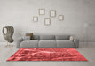 Contemporary Red Washable Rugs