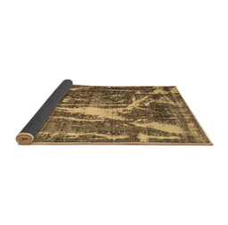 Sideview of Abstract Brown Contemporary Rug, con778brn