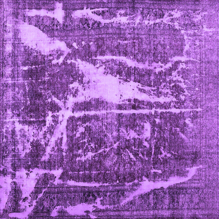 Square Abstract Purple Contemporary Rug, con778pur