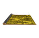 Sideview of Abstract Yellow Contemporary Rug, con778yw