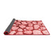 Abstract Red Contemporary Area Rugs